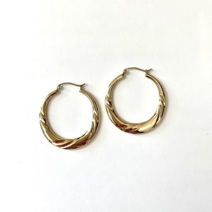 10K Yellow Gold Hoops